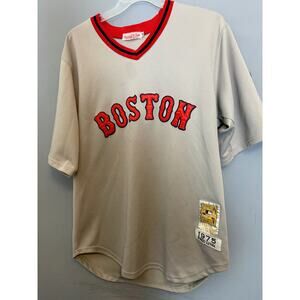 Mitchell & Ness Fred Lynn 1975 Red Sox Jersey 50 (Flawed)
